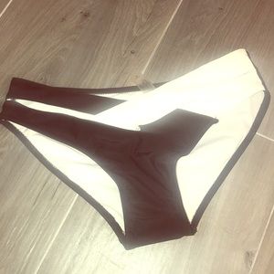 Black and white bikini bottom! New without tags!